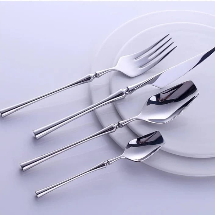 Modern Silver Cutlery Set
